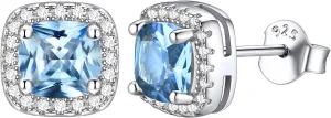 ChicSilver 12-Months Birthstone Earrings for Women Gemstone Earrings for Women 925 Sterling Silver Stud Earrings Cubic Zirconia Stud Earrings (With Gift Box)