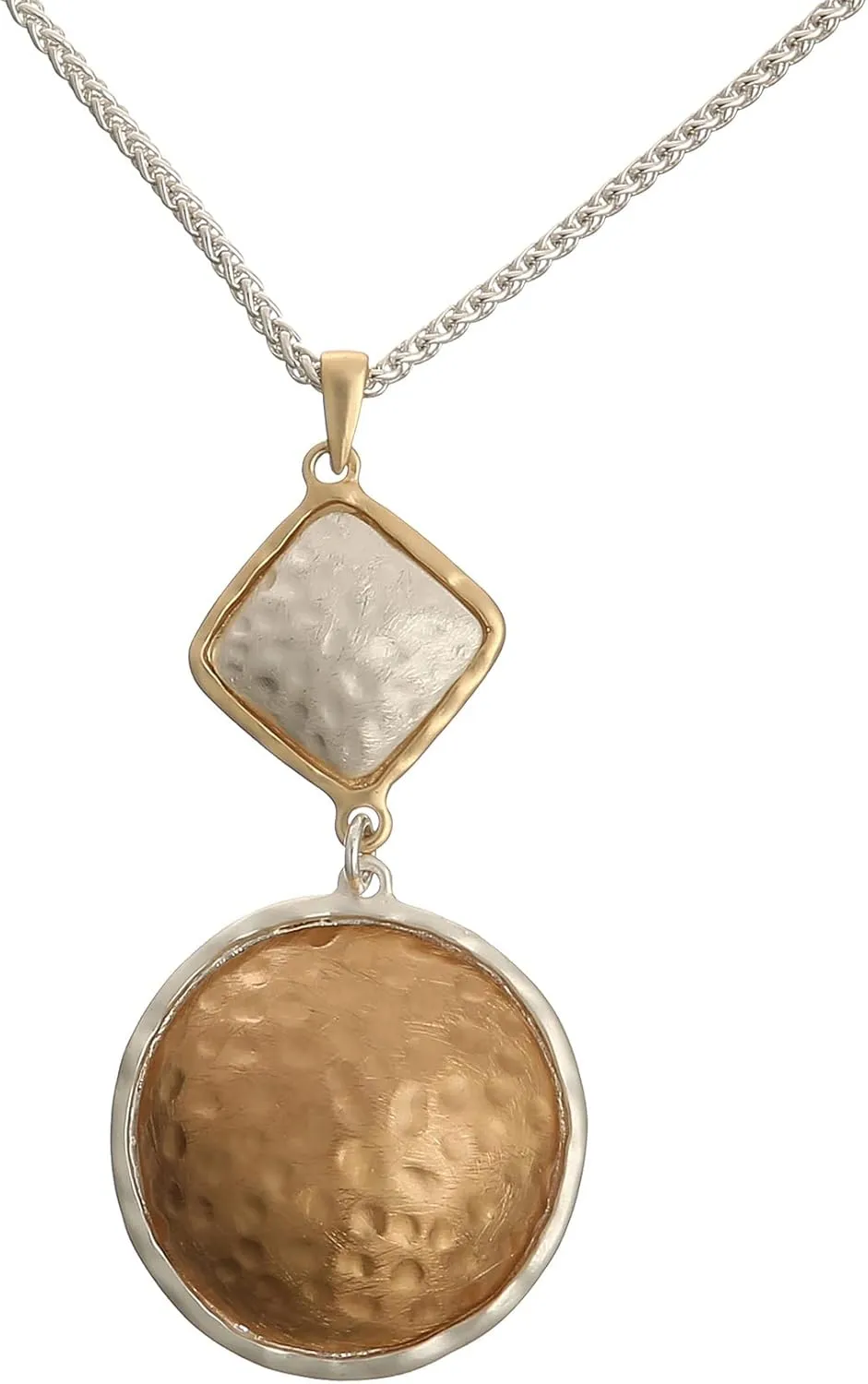 Chunky Chain long necklace with Silver pendant necklaces for women fashion jewelry