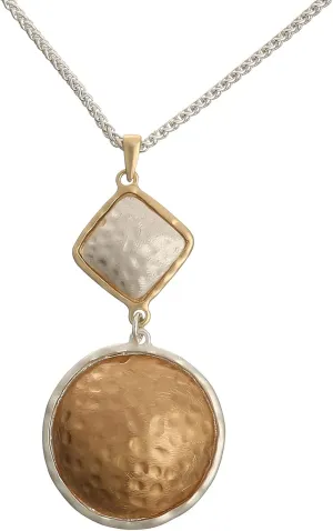 Chunky Chain long necklace with Silver pendant necklaces for women fashion jewelry