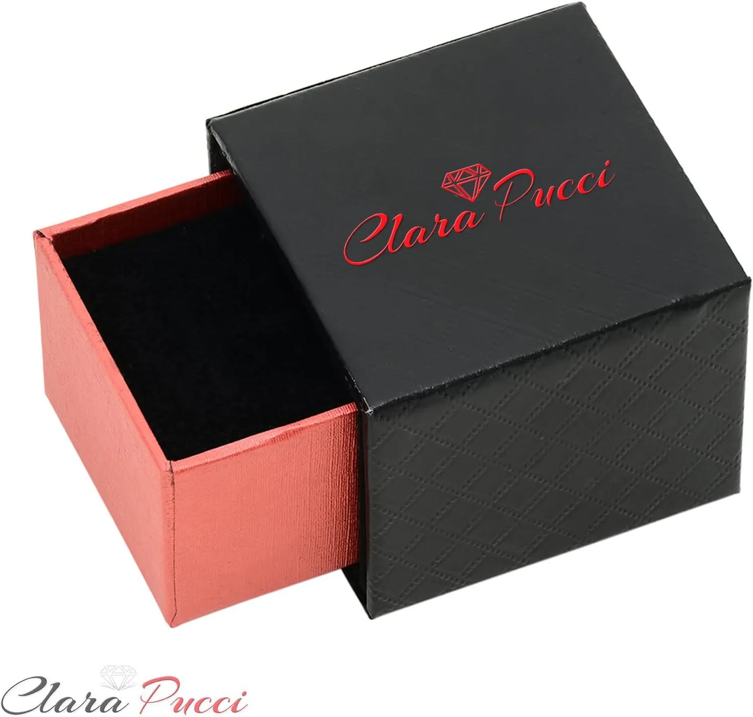 Clara Pucci 3 CTW VVS1 Simulated Pink Diamond Princess Cut Classic Minimalist Solitaire Statement Ring  Fine Jewelry Anniversary Gift for Women in Solid 18K White Gold