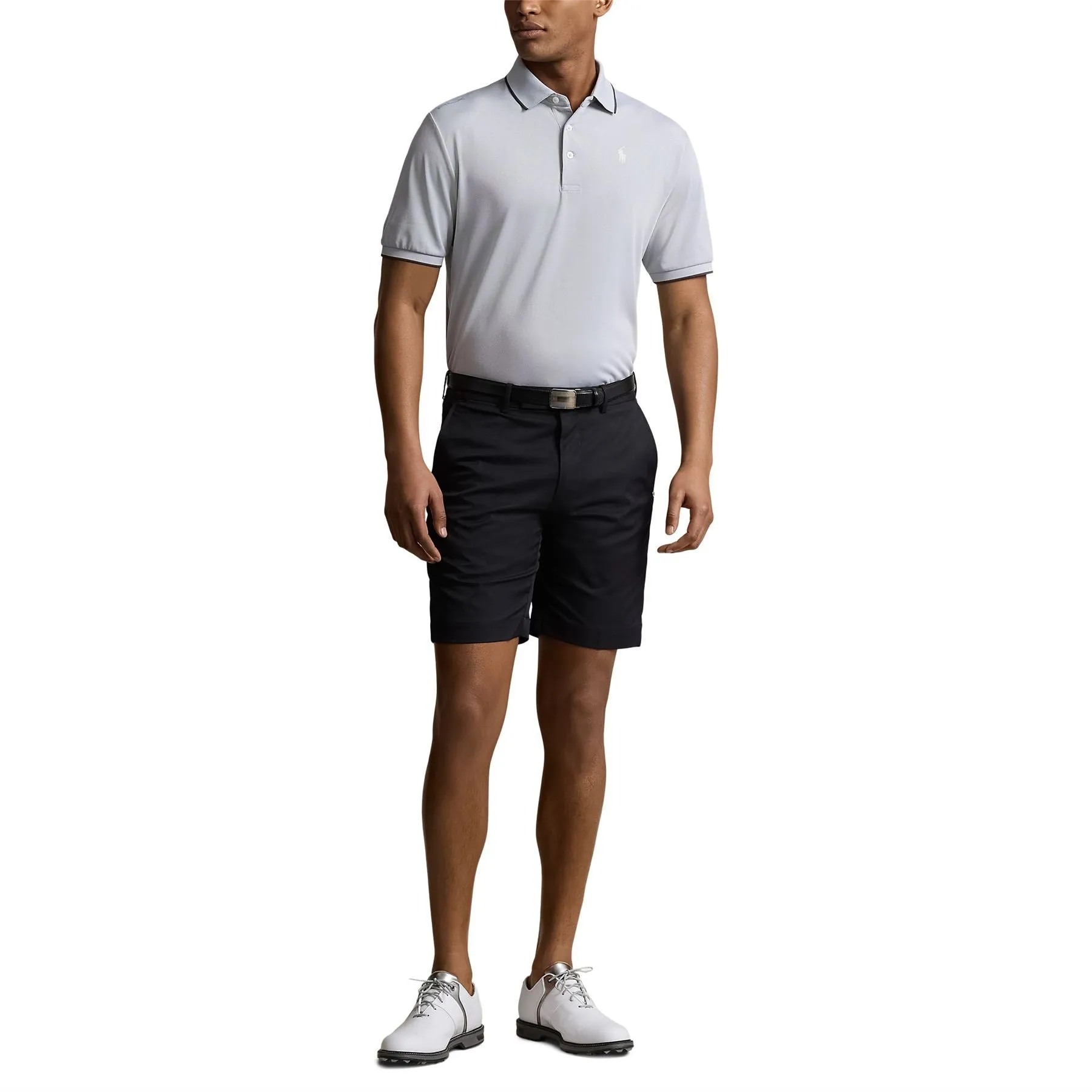 Classic Fit Performance Polo Shirt Peak Grey Oxford - SS24