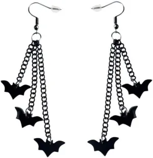 coadipress Halloween Earrings for Women Creative Pumpkin Earrings Goth Skeleton Earrings Spider Bat Ghost Dangle Earrings Acrylic Black Chain Jack-o-lantern Earrings Punk Statement Halloween Jewelry Gifts