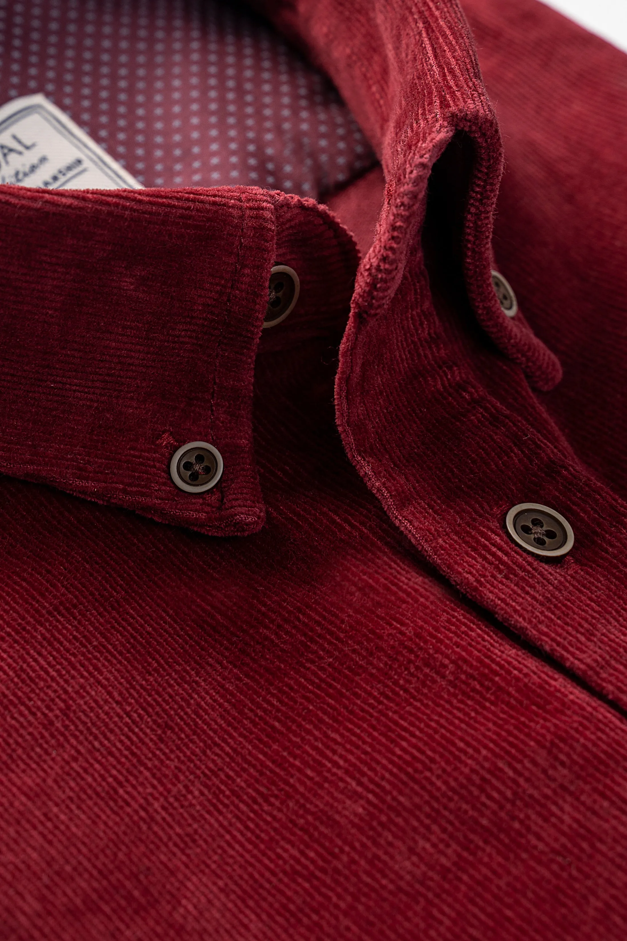 CORDUROY SHIRT IN MAROON