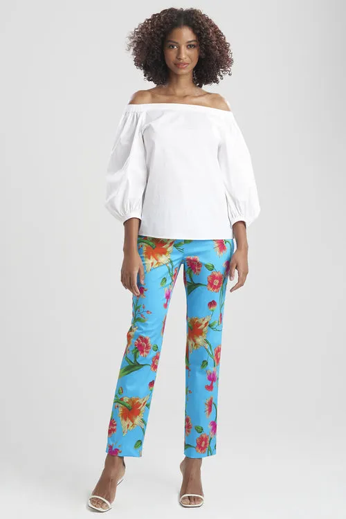 Cotton Poplin Off Shoulder Top