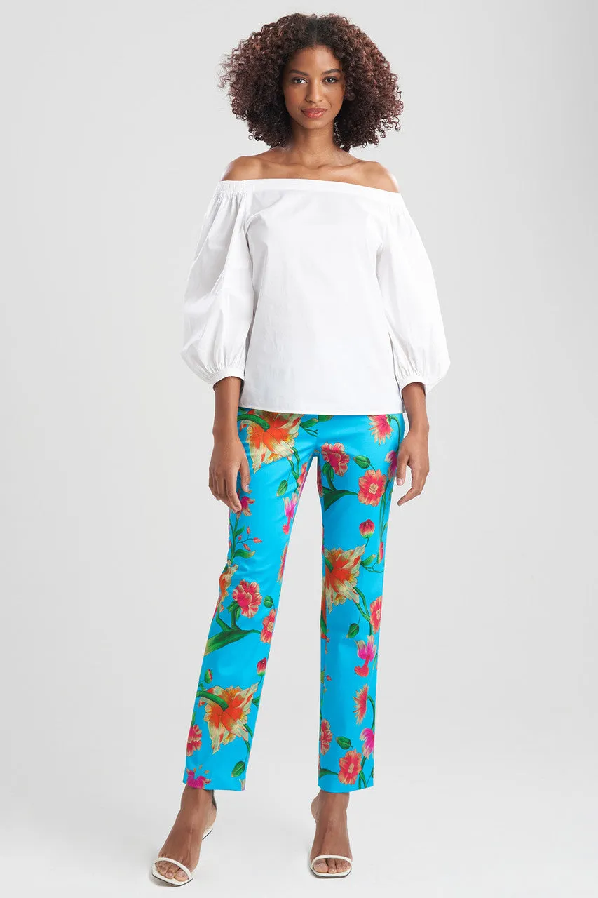 Cotton Poplin Off Shoulder Top