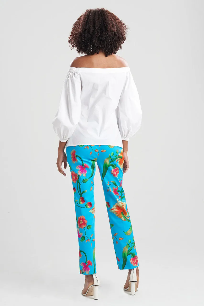 Cotton Poplin Off Shoulder Top