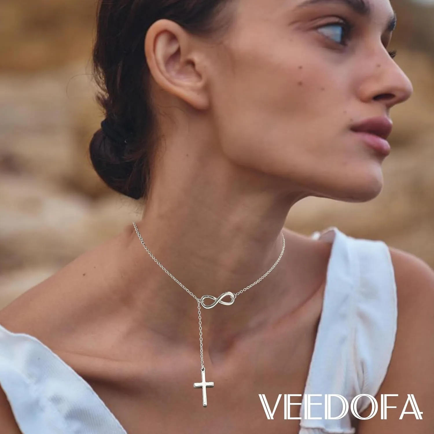 Cross Necklace for Women 14K Gold Plated/925 Sterling Silver Dainty Pendant Simple Trendy Non Tarnish Necklace for Women