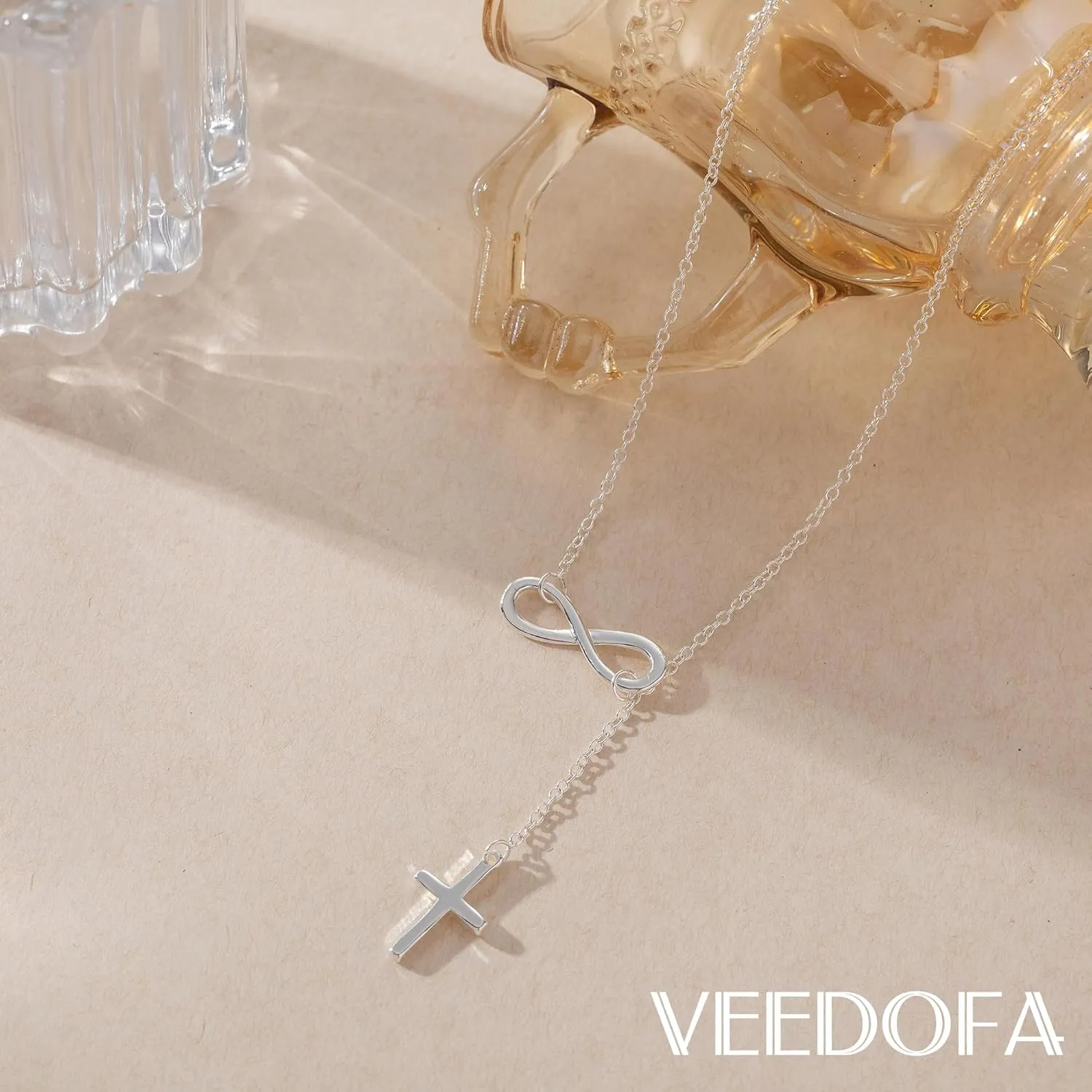 Cross Necklace for Women 14K Gold Plated/925 Sterling Silver Dainty Pendant Simple Trendy Non Tarnish Necklace for Women