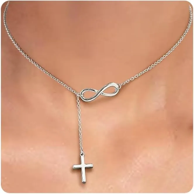 Cross Necklace for Women 14K Gold Plated/925 Sterling Silver Dainty Pendant Simple Trendy Non Tarnish Necklace for Women