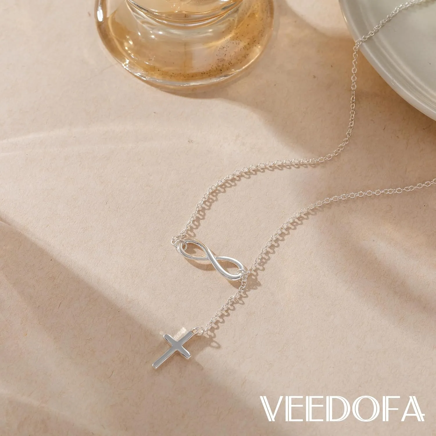 Cross Necklace for Women 14K Gold Plated/925 Sterling Silver Dainty Pendant Simple Trendy Non Tarnish Necklace for Women