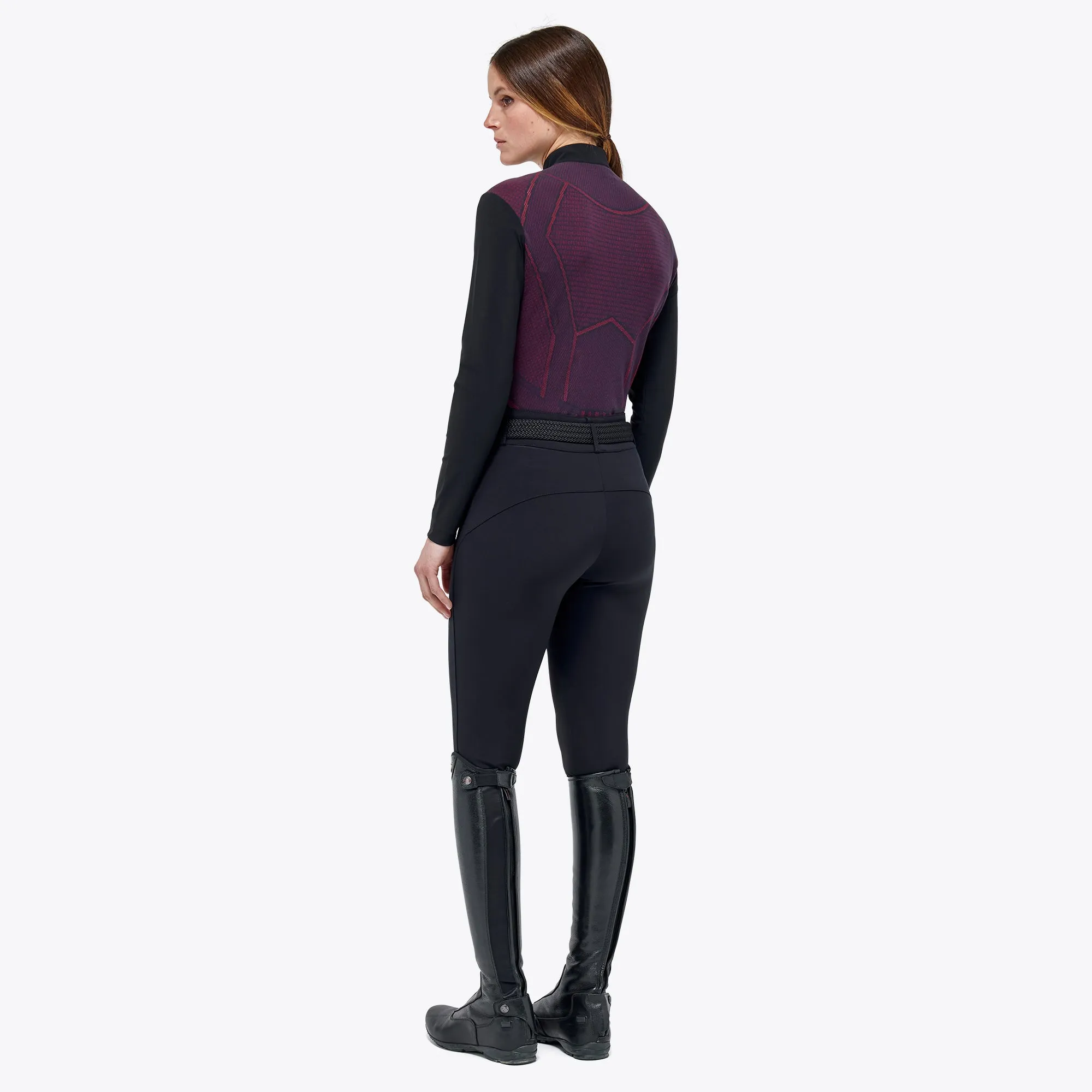 CT Womens Revo Red Label Tech Knit L/S Zip Training Polo