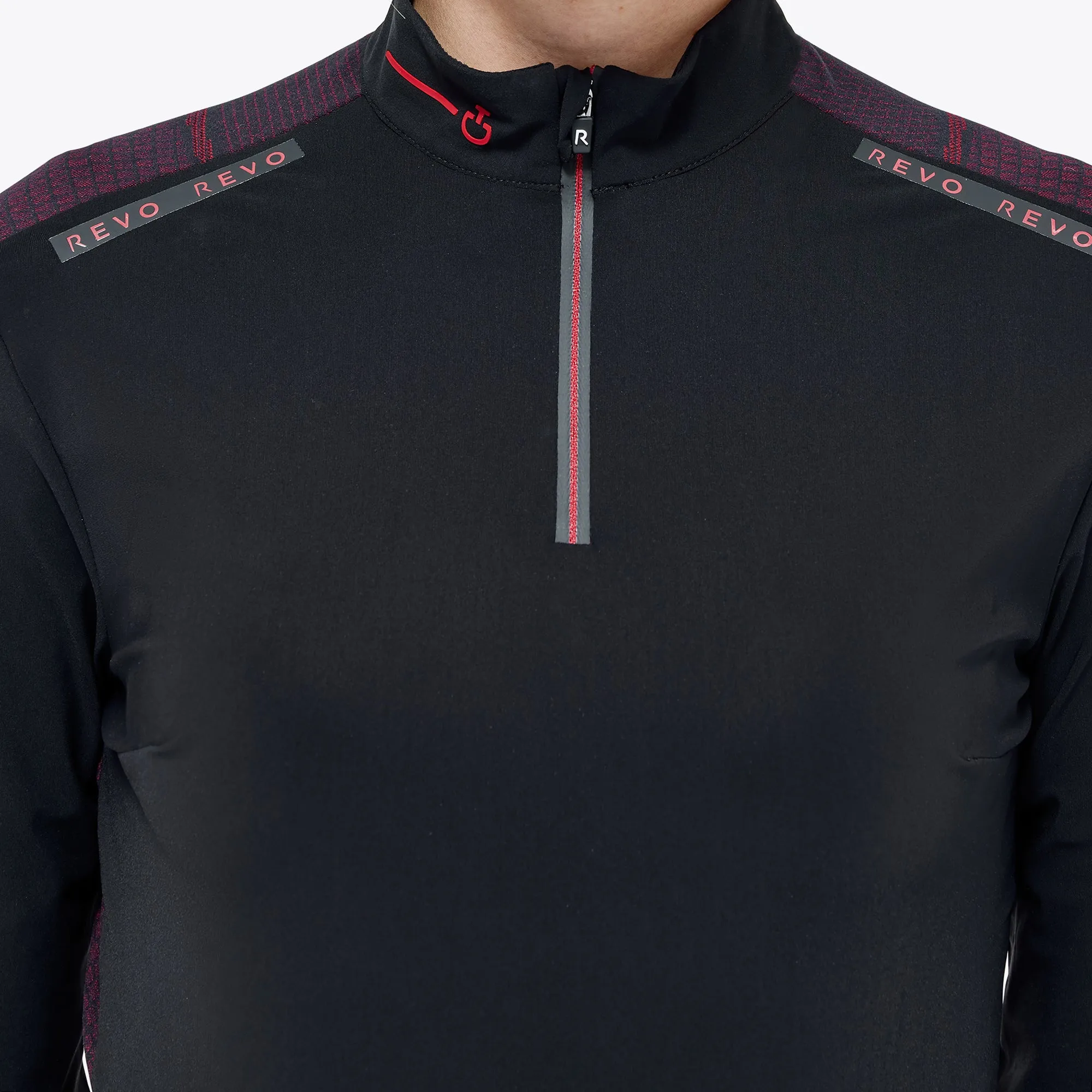 CT Womens Revo Red Label Tech Knit L/S Zip Training Polo