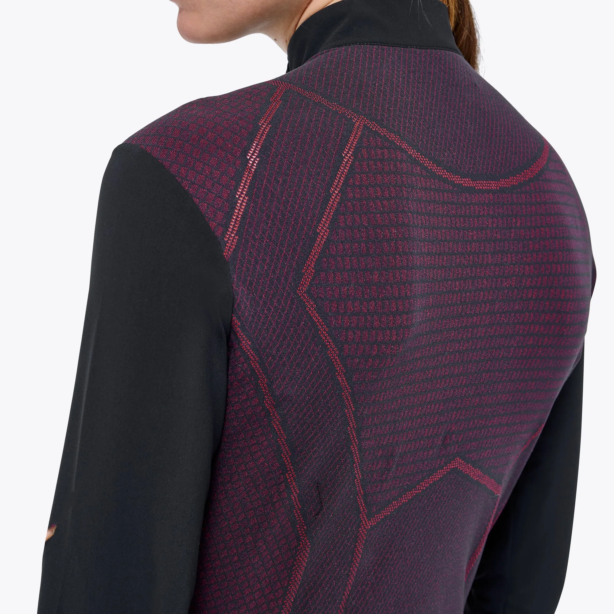 CT Womens Revo Red Label Tech Knit L/S Zip Training Polo