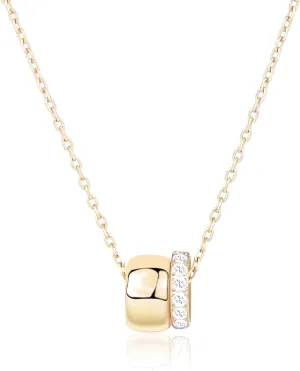 Cute Dainty Necklace for Women | 14k Gold & SIlver Plated Tiny Pendant Necklace for Women with Bracelet | Small Love Waterproof Layered Necklaces for Women
