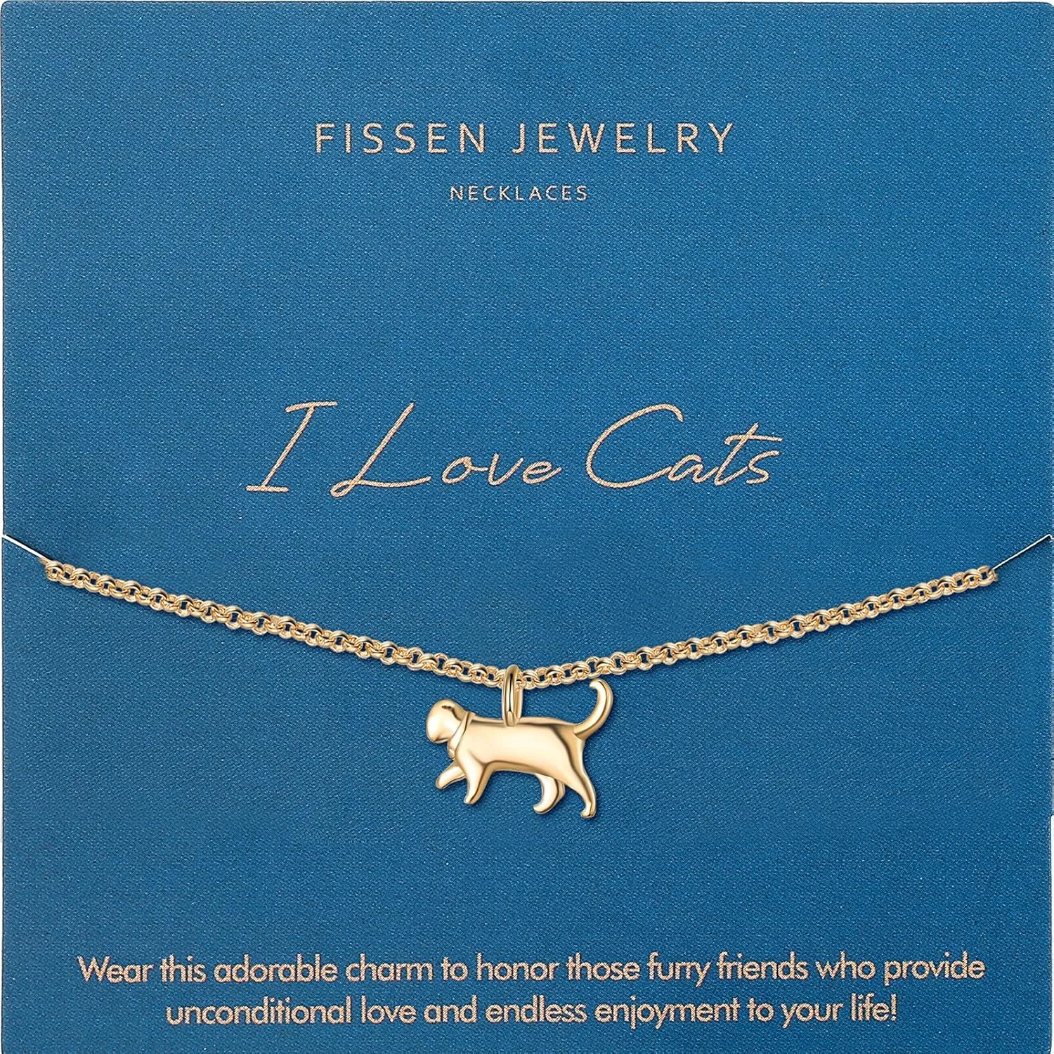 Cute Necklaces for Women - Inspirational Elephant & Butterfly Designs - Dainty Cat Lovers Gifts