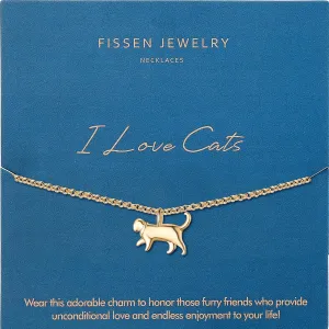 Cute Necklaces for Women - Inspirational Elephant & Butterfly Designs - Dainty Cat Lovers Gifts