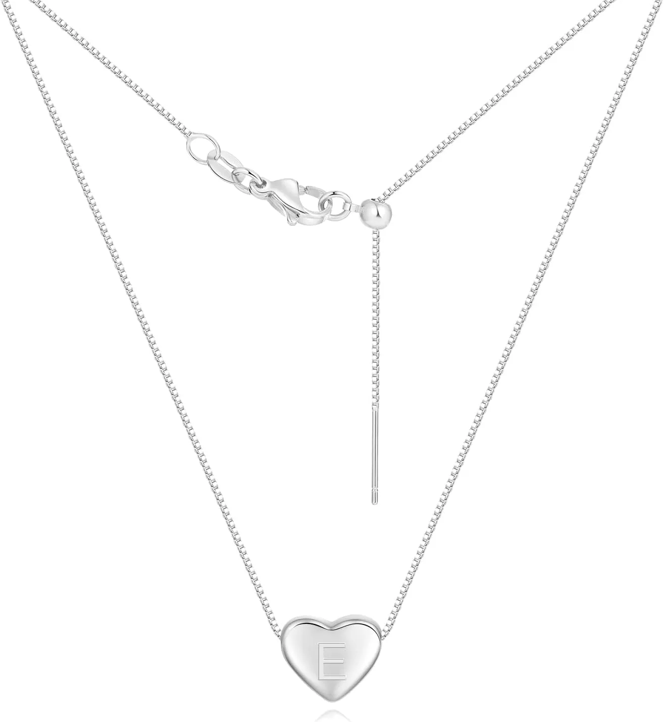 Dainty Initial Necklaces for Women | Heart Pendant Gifts for Women | Adjustable Size