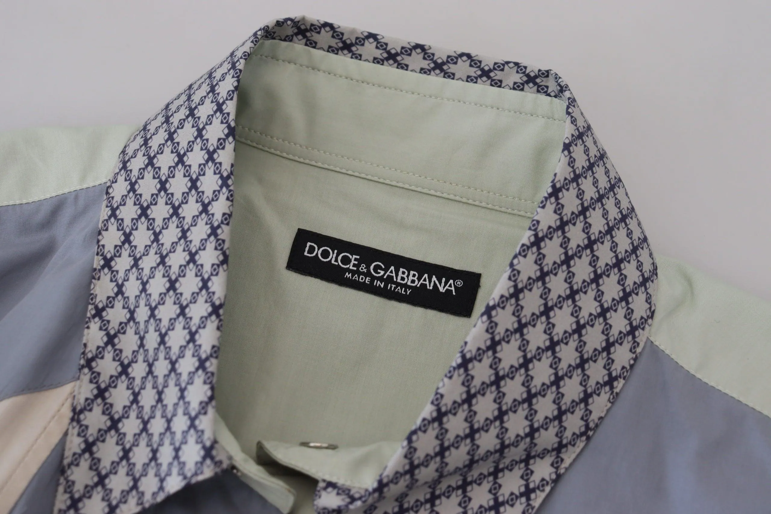 Dolce & Gabbana Patchwork Slim Fit Shirt