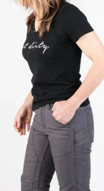 Dovetail - Women's Get Dirty Graphic V-Neck Tee