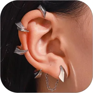 Dragon Claw Ear Cuff Earrings for Women Gold Devil Claw Wrap Earrings Dragon Claw Earrings Vintage Cartilage Ear Wrap Earrings Dragon Earrings Jewelry Gift for Girls