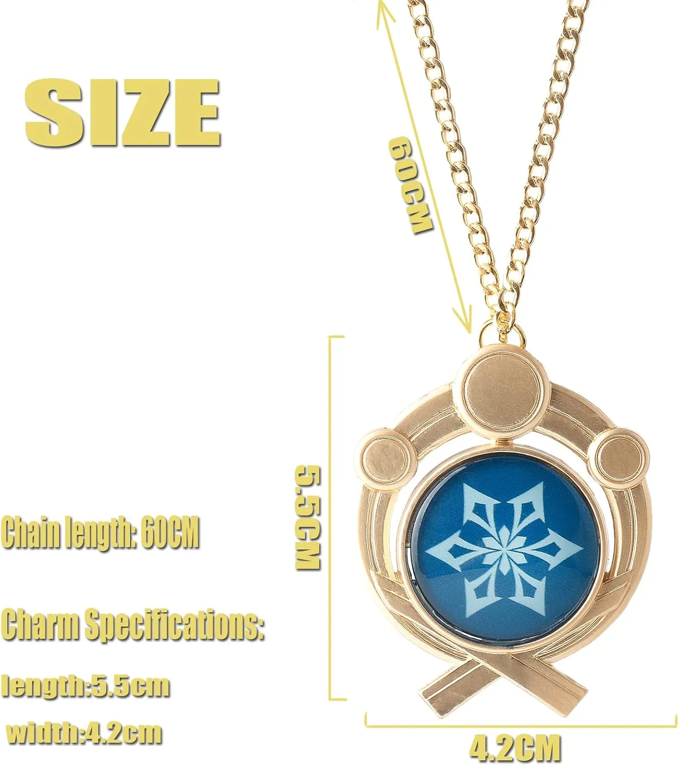 DS Impact Vision Keychain God's Eye Inazuma Luminous Keyring