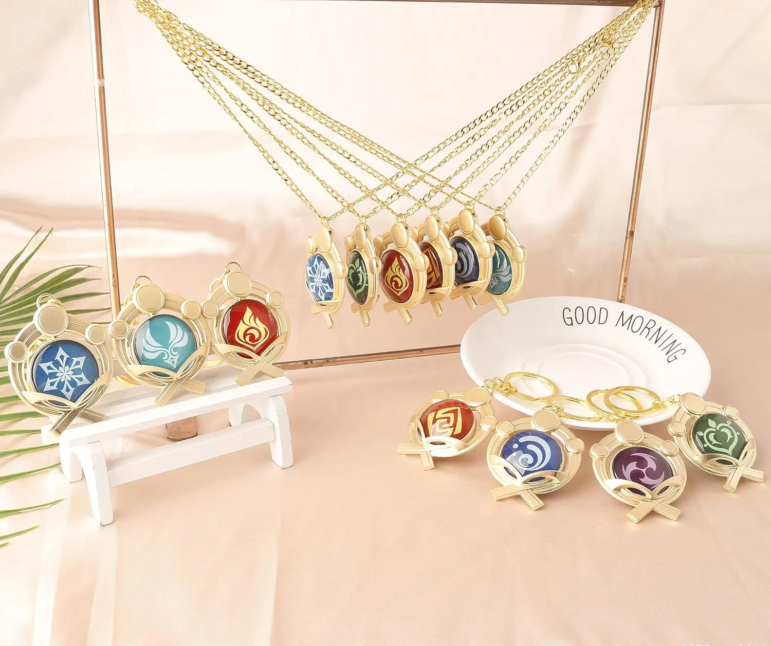 DS Impact Vision Keychain God's Eye Inazuma Luminous Keyring