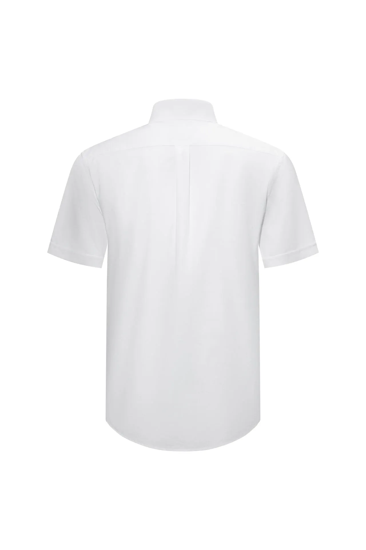 Easy Care Cotton Oxford Blocking Casual Shirt in Smart Fit Spread Collar