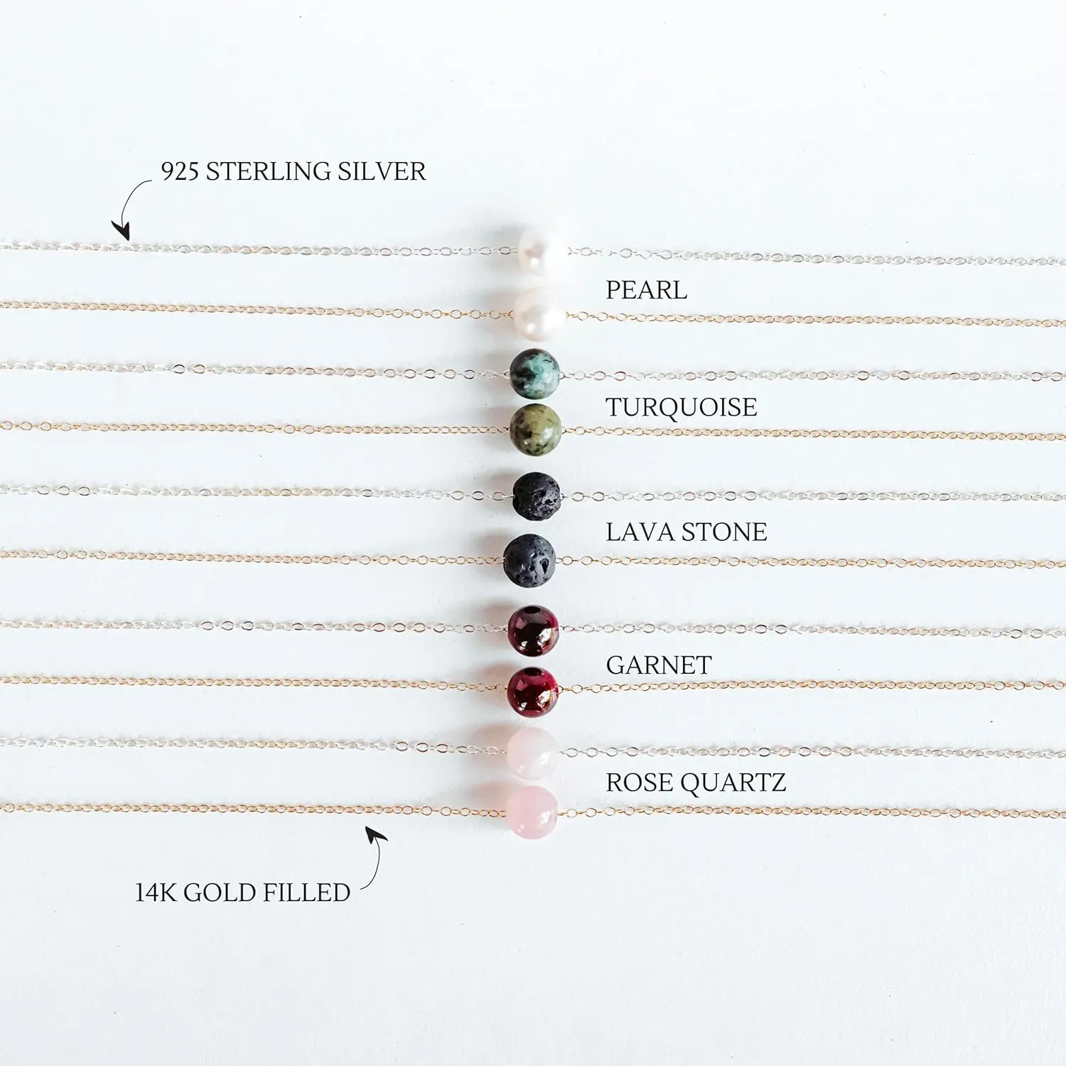 Encouragement Gifts for Women Inspirational Necklaces Care Package Gold-Filled Pearl Necklace 18