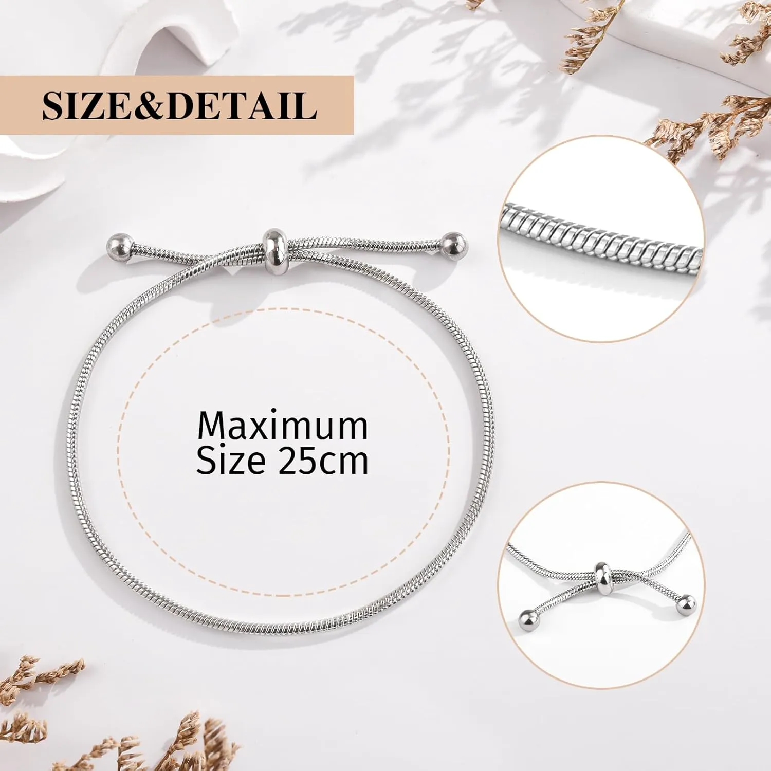 FANCIBAND Gold And Silver Bracelets For Women Non Tarnish Snake Chain Bracelet For Women Anniversary/Birthday/Christmas/Valentines Day Gifts For Her