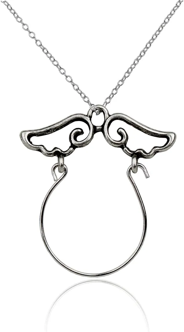 FashionJunkie4Life Dainty Charm Holder Necklace | 18" Chain Pendant Necklace For Women