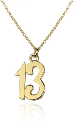 FashionJunkie4Life Milestone Numbers Pendant Necklace for Birthdays and Anniversaries Gift