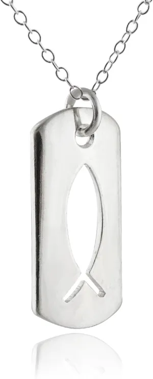 FashionJunkie4Life Sterling Silver Christian Faith Necklace for Men and Women