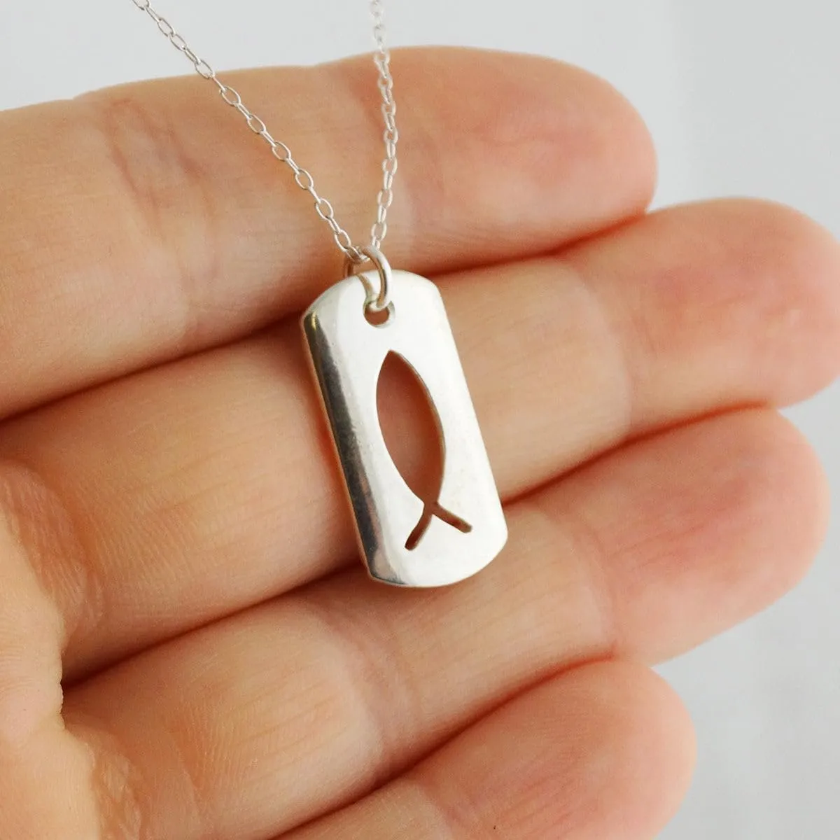 FashionJunkie4Life Sterling Silver Christian Faith Necklace for Men and Women