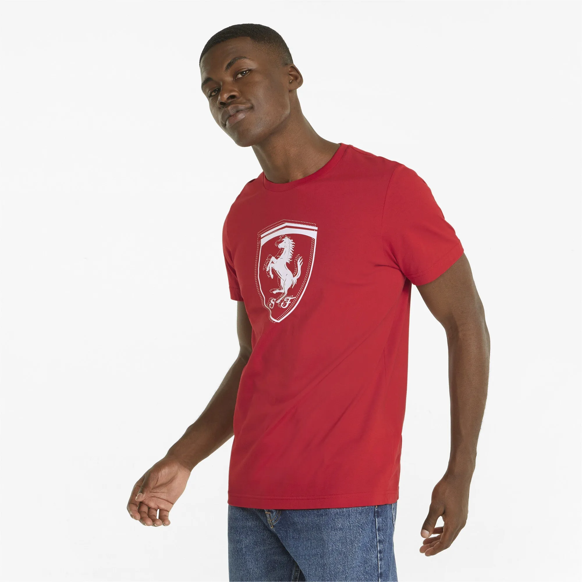 Ferrari Race Tonal Big Shield Tee