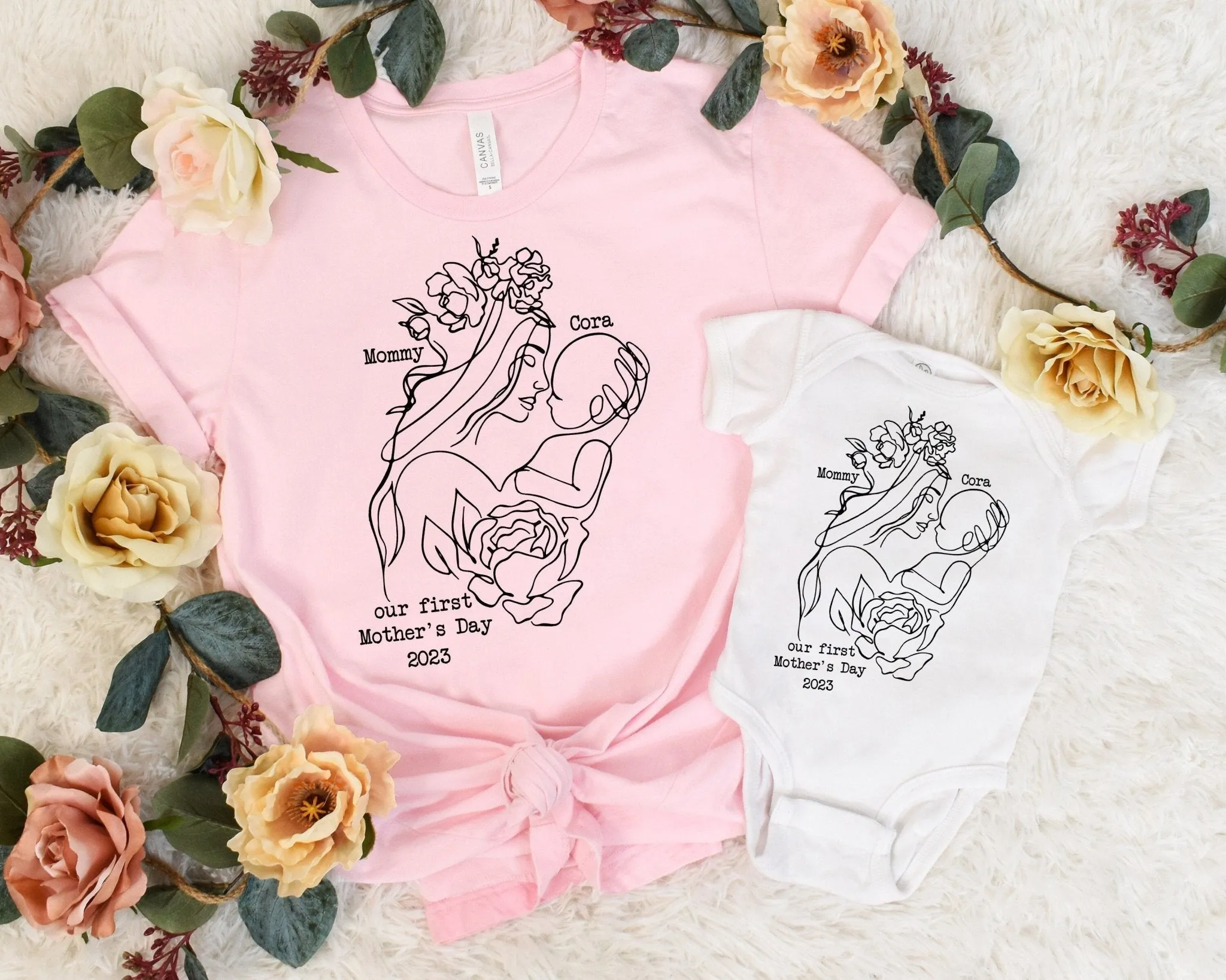 First Mothers Day Mommy and Me Shirts