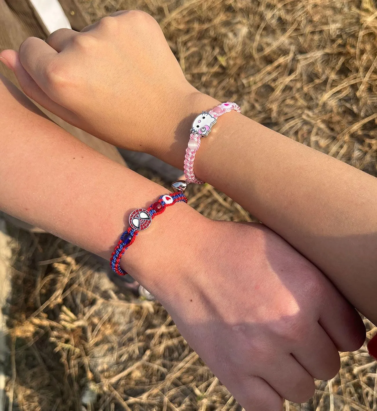 Friendship/Couples Bracelets Set, Valentines Day Birthday Jewelry Gifts for Bf and Gf Soulmate, Matching Spider Bracelet for Best Friend Bestie Daughter Son Grandson