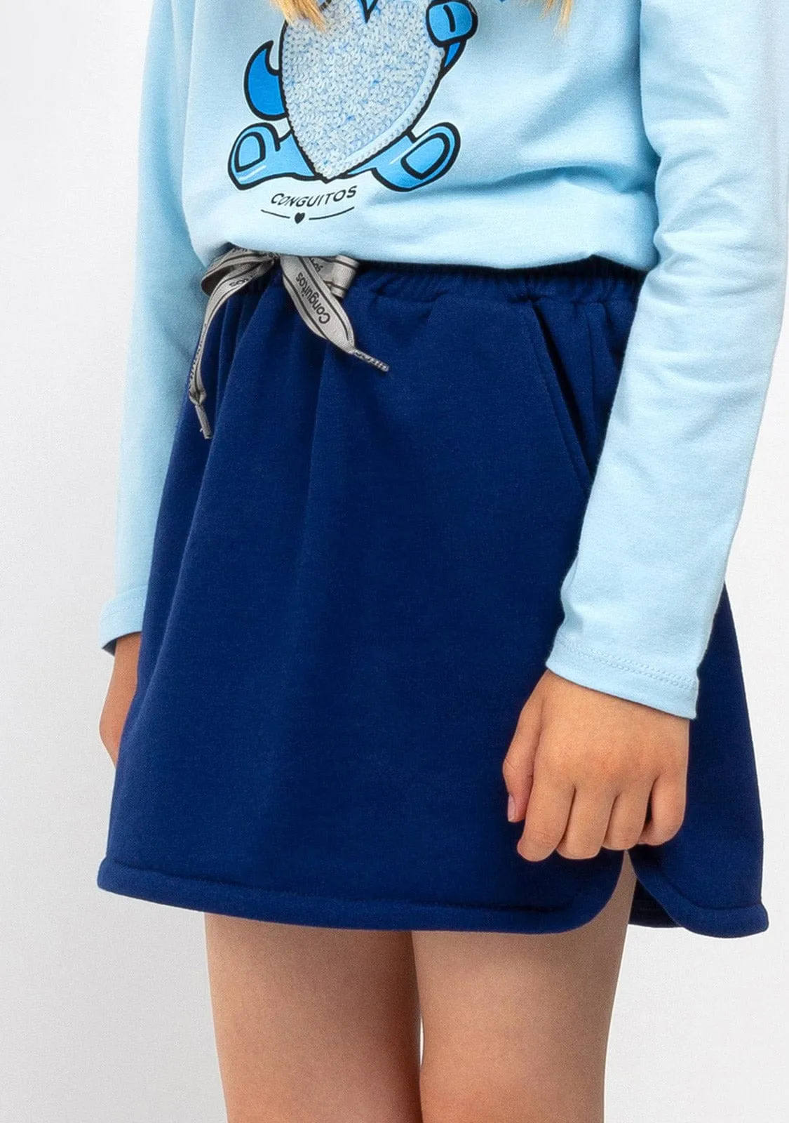 Girl's Navy Sports Skirt