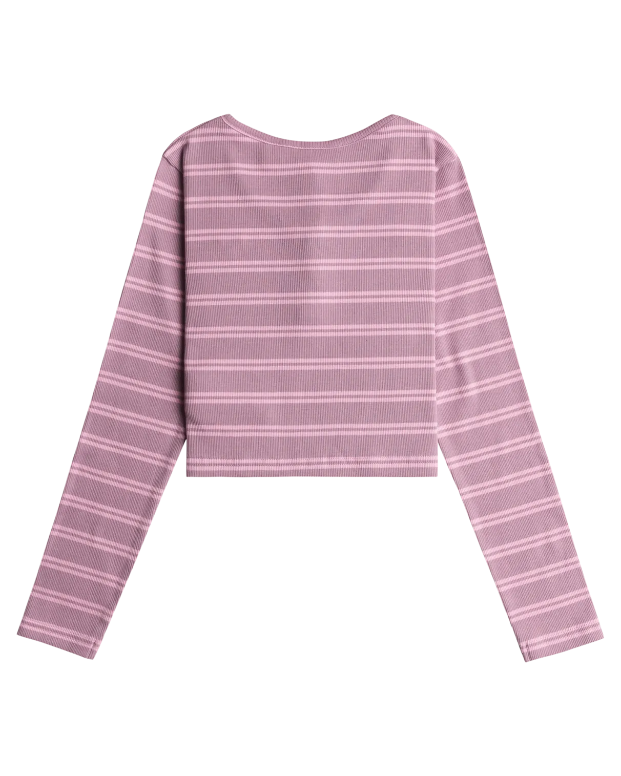 Girls Violet Chemistry T-Shirt in Mauve Orchid Stripy Stipe