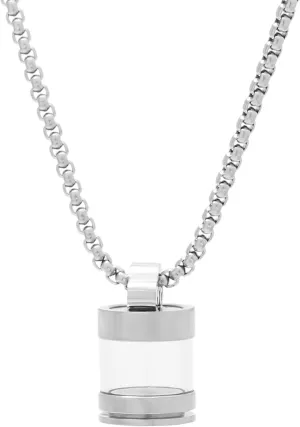 Glass Urn Necklaces for Ashes Stainless Steel Memorial Keepsake Pendant Necklace