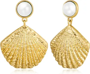 Gold Boho Ocean Earrings, Shell Earrings Seashell Stud Earrings Beach Jewelry Gifts for Women