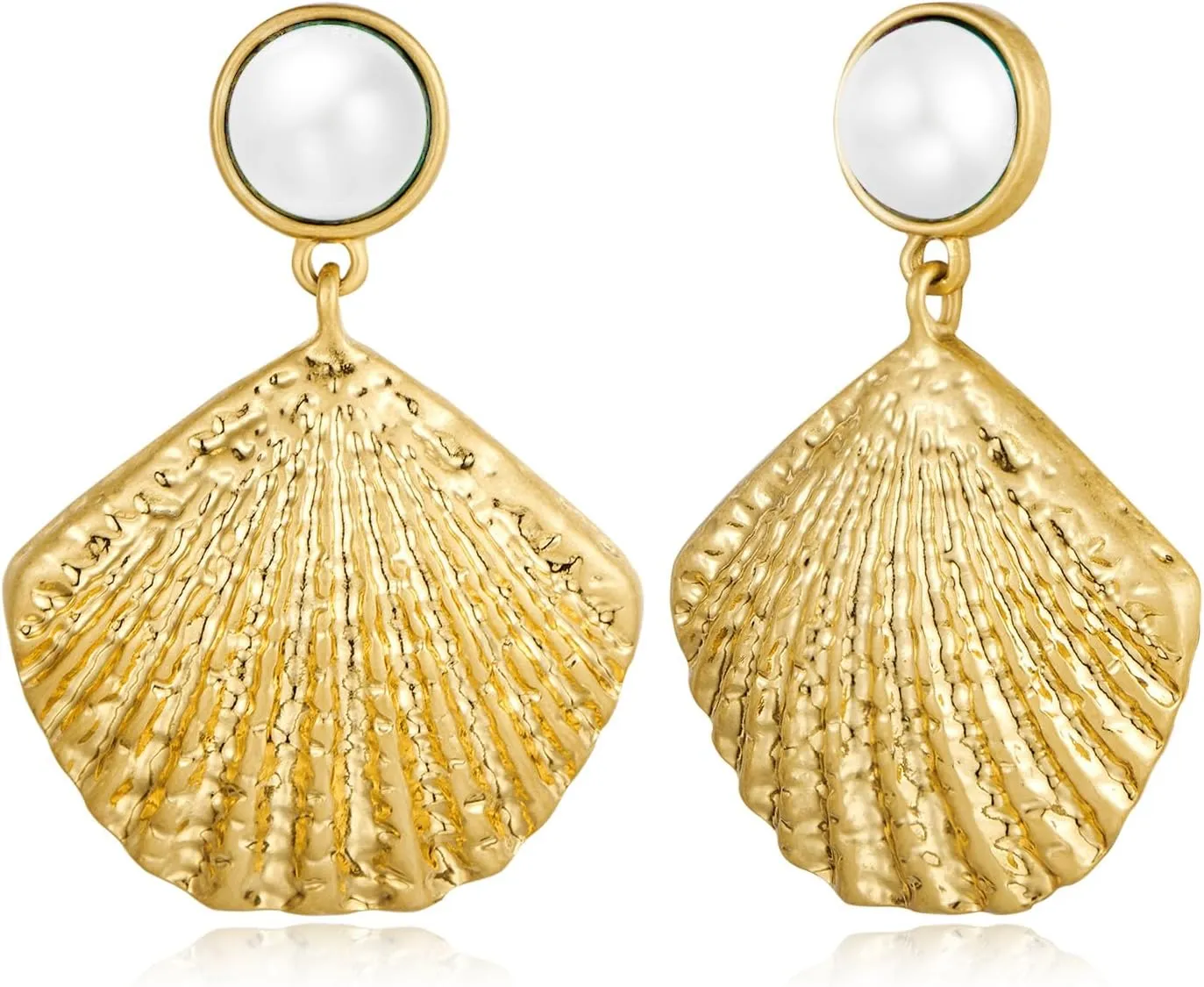 Gold Boho Ocean Earrings, Shell Earrings Seashell Stud Earrings Beach Jewelry Gifts for Women