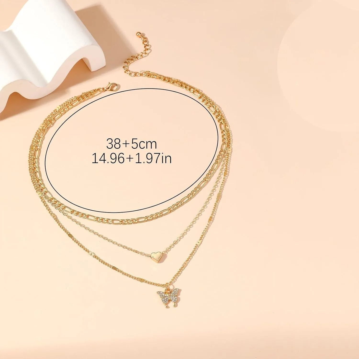 Gold Charm Necklace For Women Star Pearl Charms Pendant Neckalces Dainty 14K Gold Plated Summer Beach Ocean Jewelry Gifts