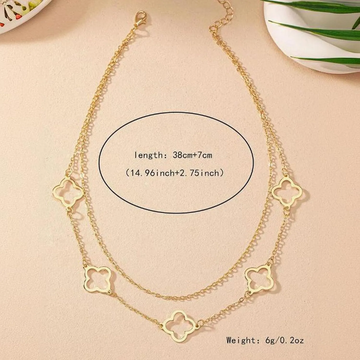 Gold Charm Necklace For Women Star Pearl Charms Pendant Neckalces Dainty 14K Gold Plated Summer Beach Ocean Jewelry Gifts
