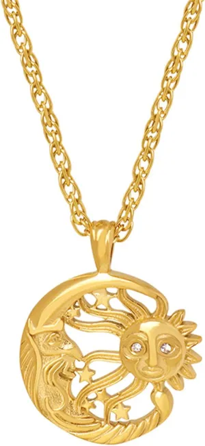 Gold Coin & Heart Pendant Necklaces for Women - Fashion Cross & Teardrop Designs