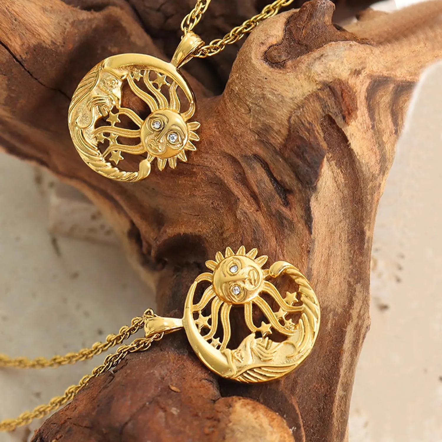 Gold Coin & Heart Pendant Necklaces for Women - Fashion Cross & Teardrop Designs