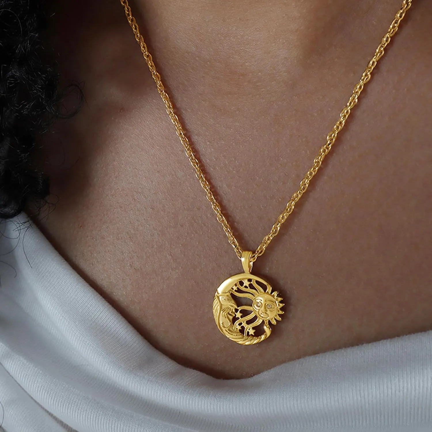 Gold Coin & Heart Pendant Necklaces for Women - Fashion Cross & Teardrop Designs