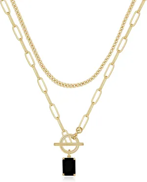 Gold Layered Necklaces for Women, 14K Gold Plated Vintage Evil Eye Queen Elizabeth Bee Sun and Moon Medallion Necklace Retro Choker Chain Link Necklace Gold Layered Necklaces for Women Jewelry