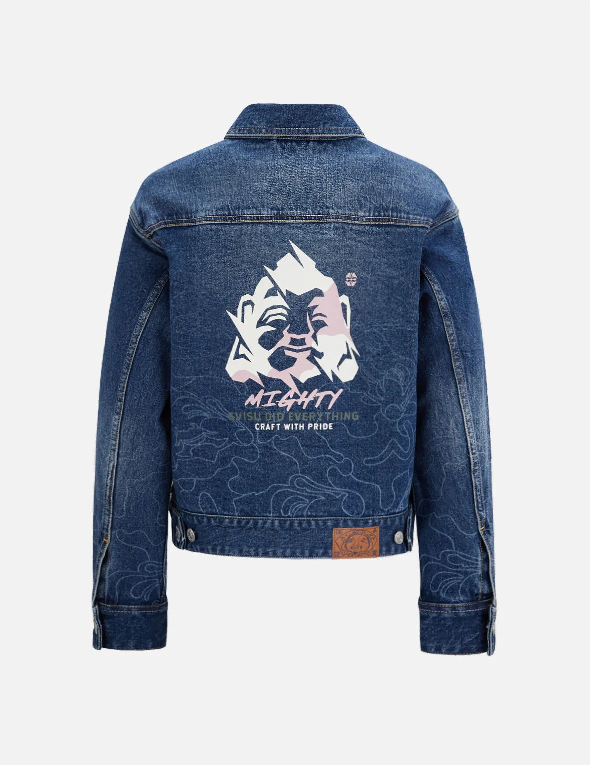Gradated Laser-print Denim Jacket