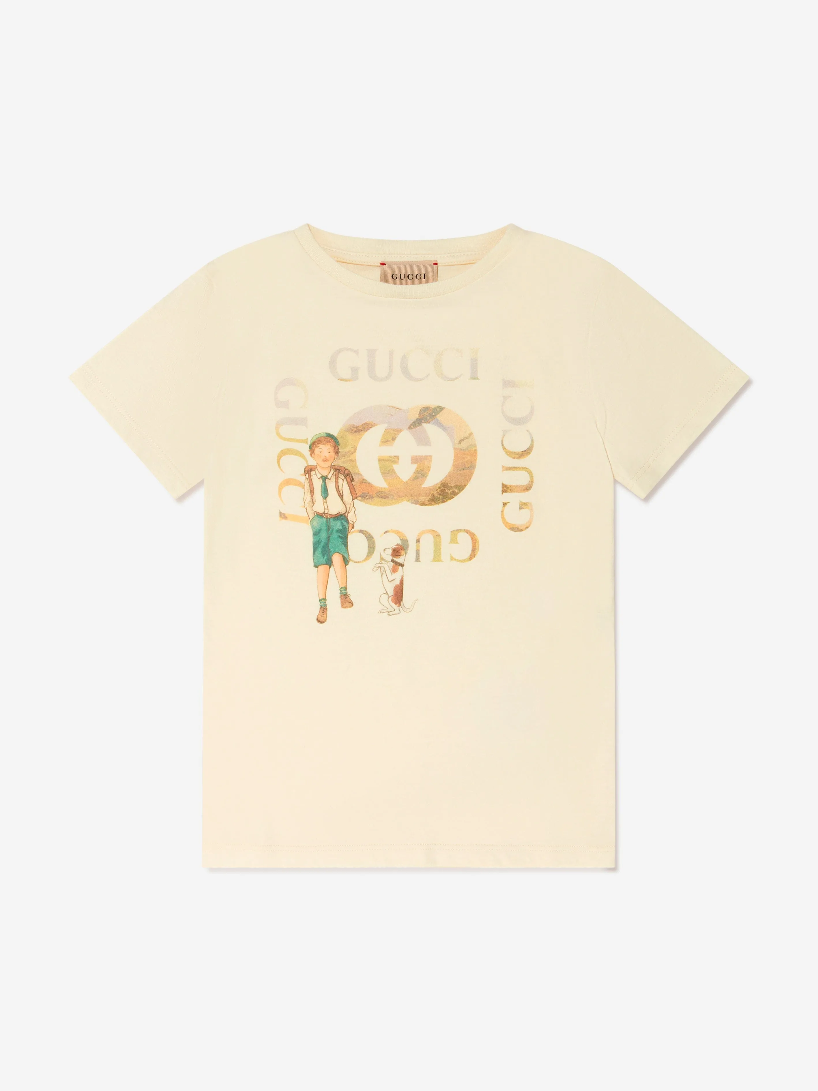 Gucci Boys Logo Print T-Shirt