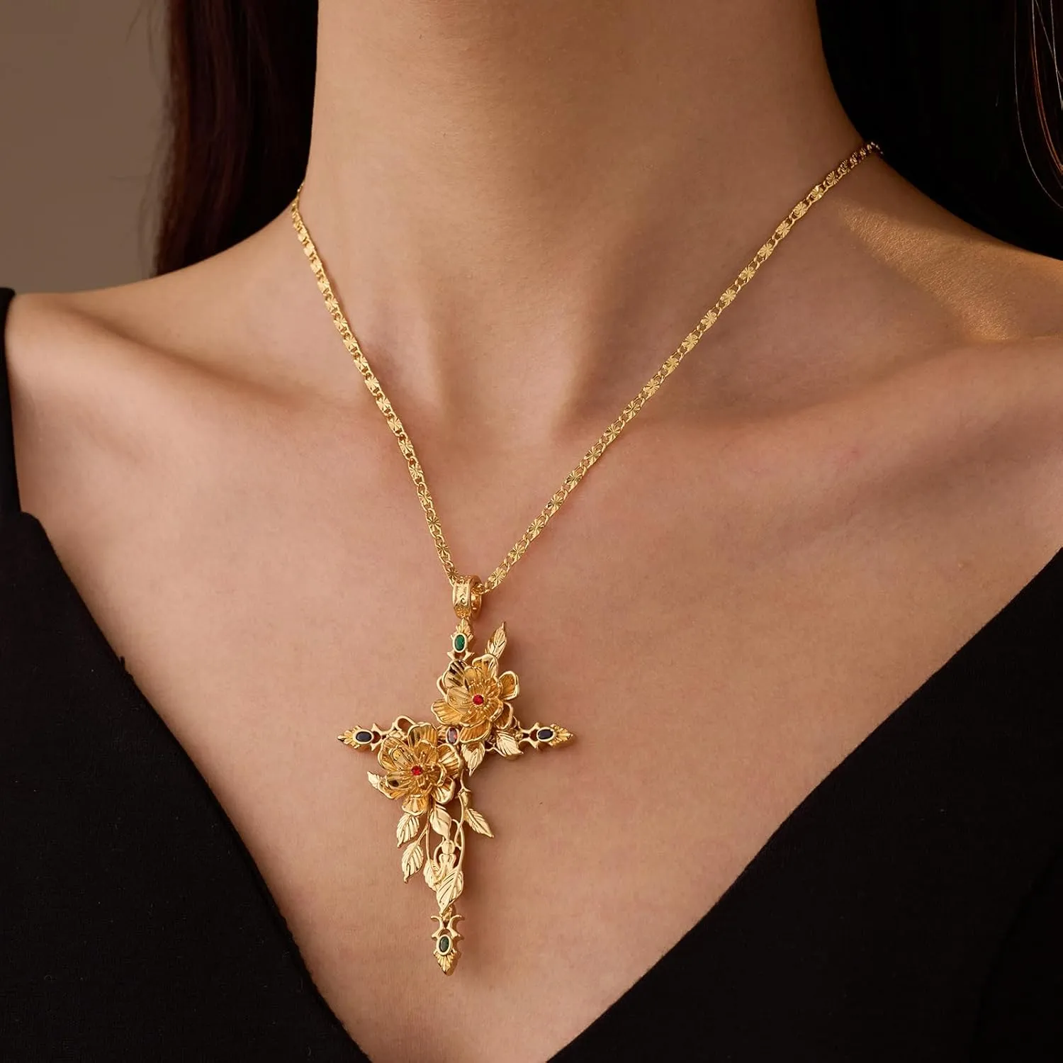 GZQ Gold Choker Necklaces for Women Charm Necklace Wedding Bridesmaid Party Jewelry Gifts